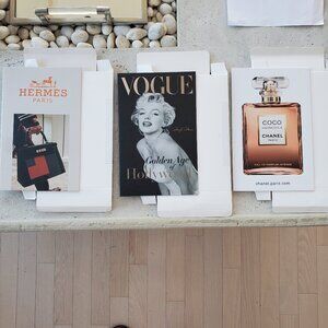 Chanel, Hermes, vouge! 3Pcs/ decorative book .